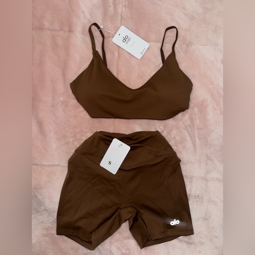 Brand new brown yoga set